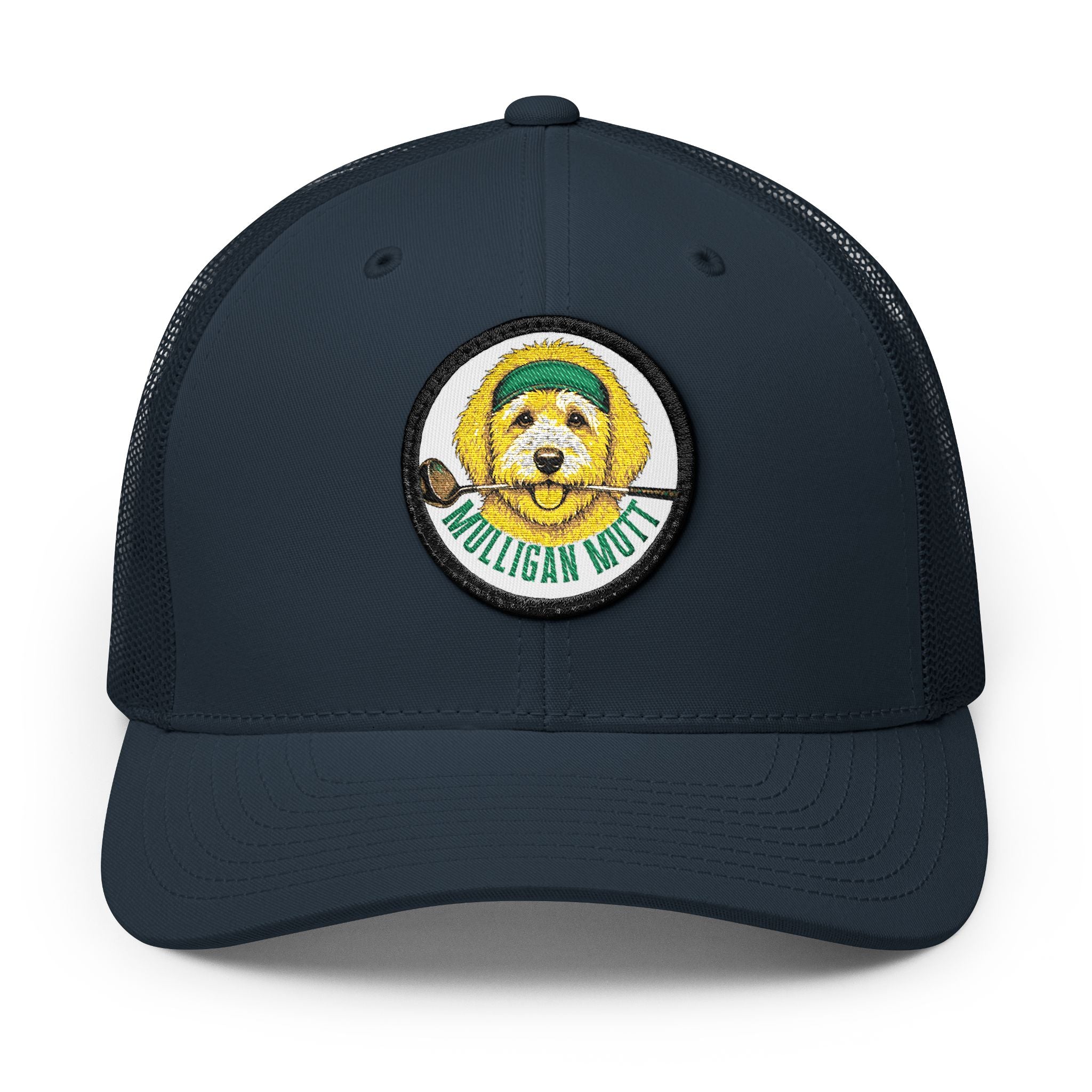 Mulligan Mutt Golf Trucker Cap — Embroidered