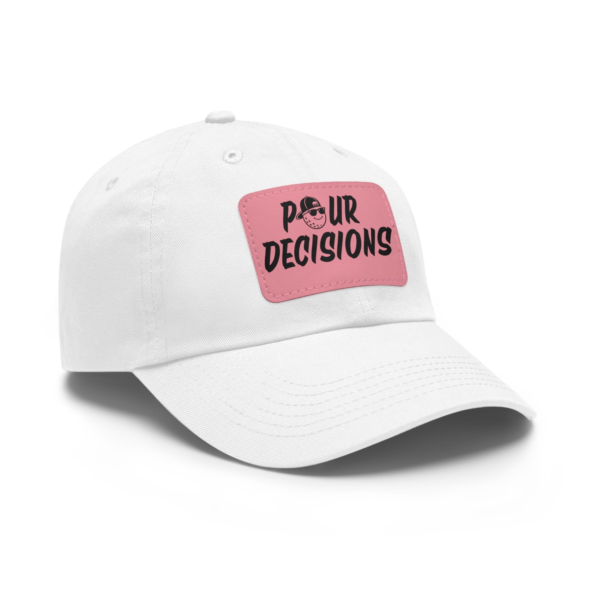 Pour Decisions Leather Patch Cap