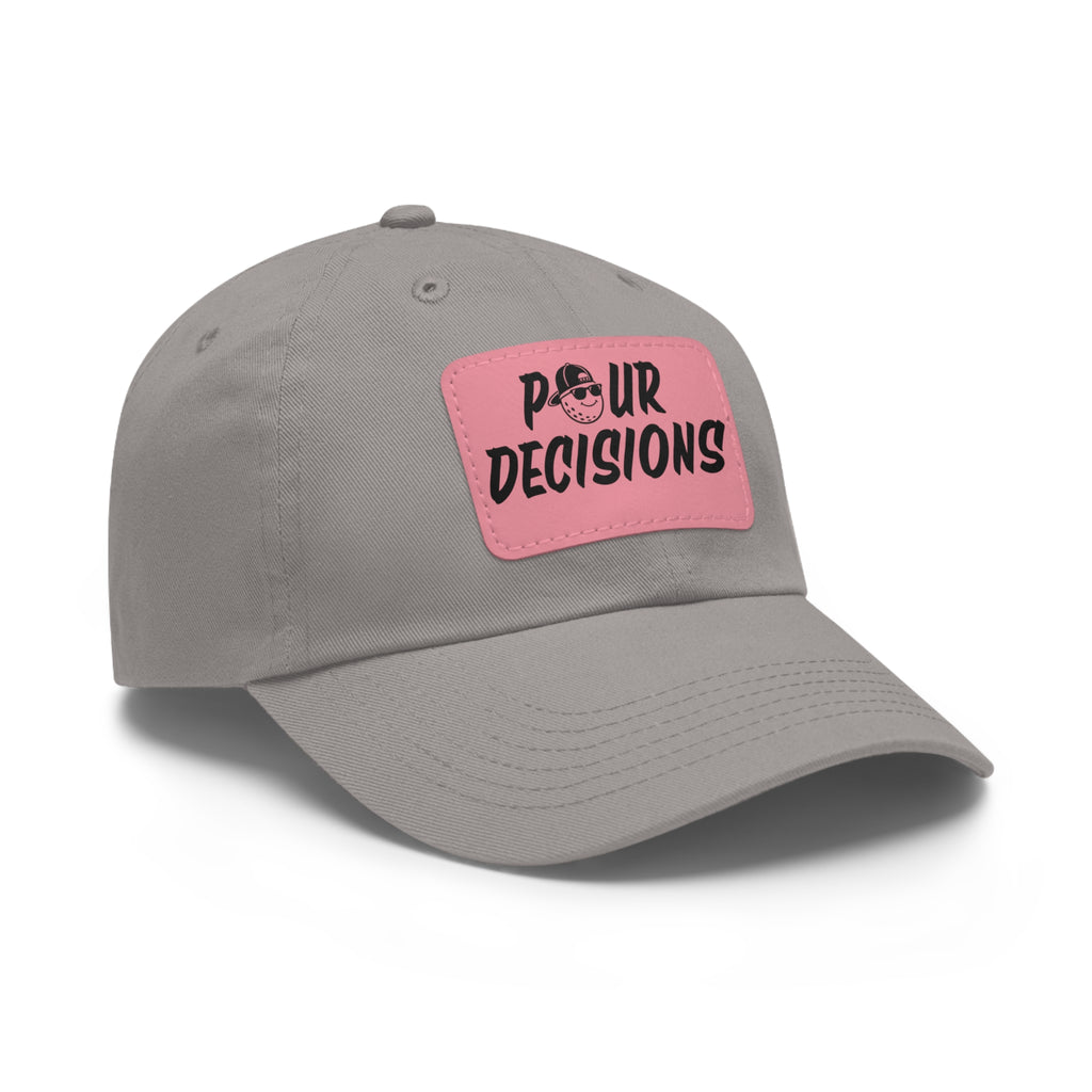 Pour Decisions Leather Patch Cap