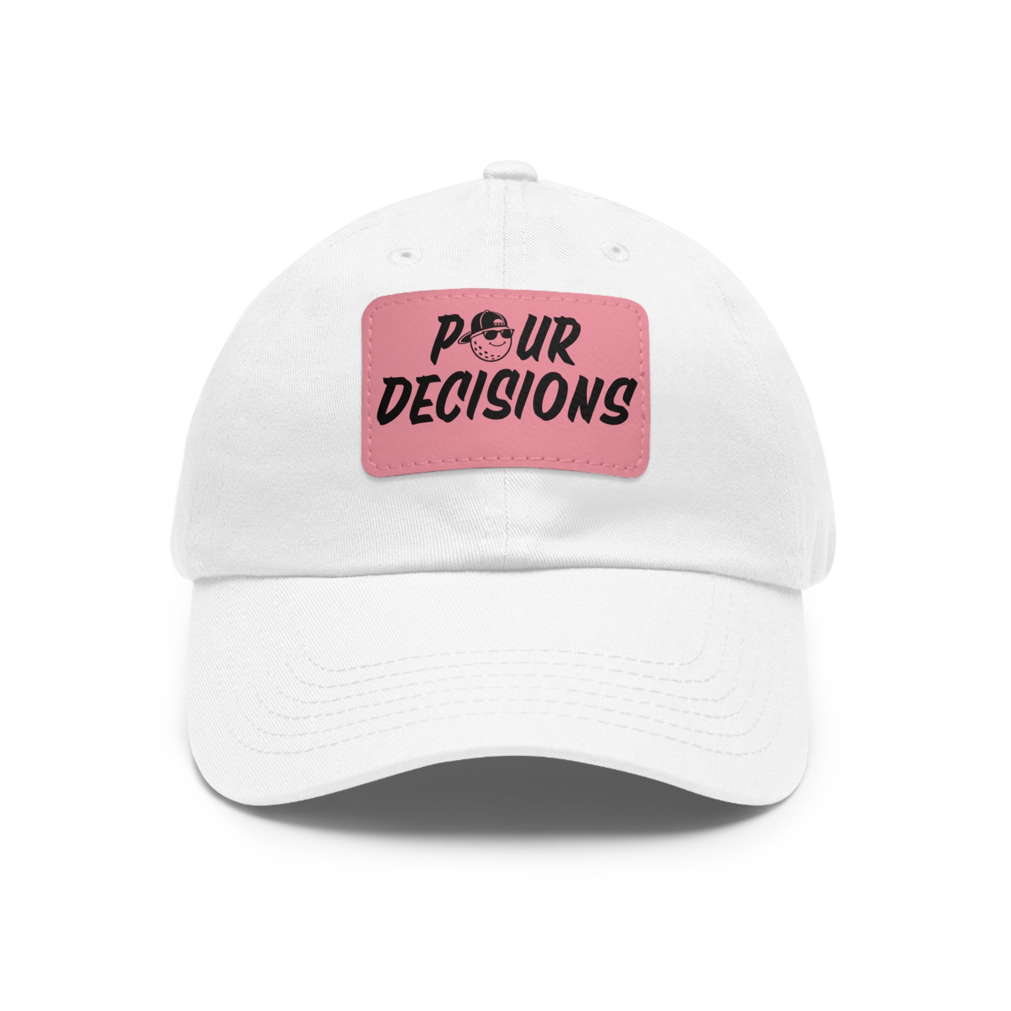 Pour Decisions Leather Patch Cap