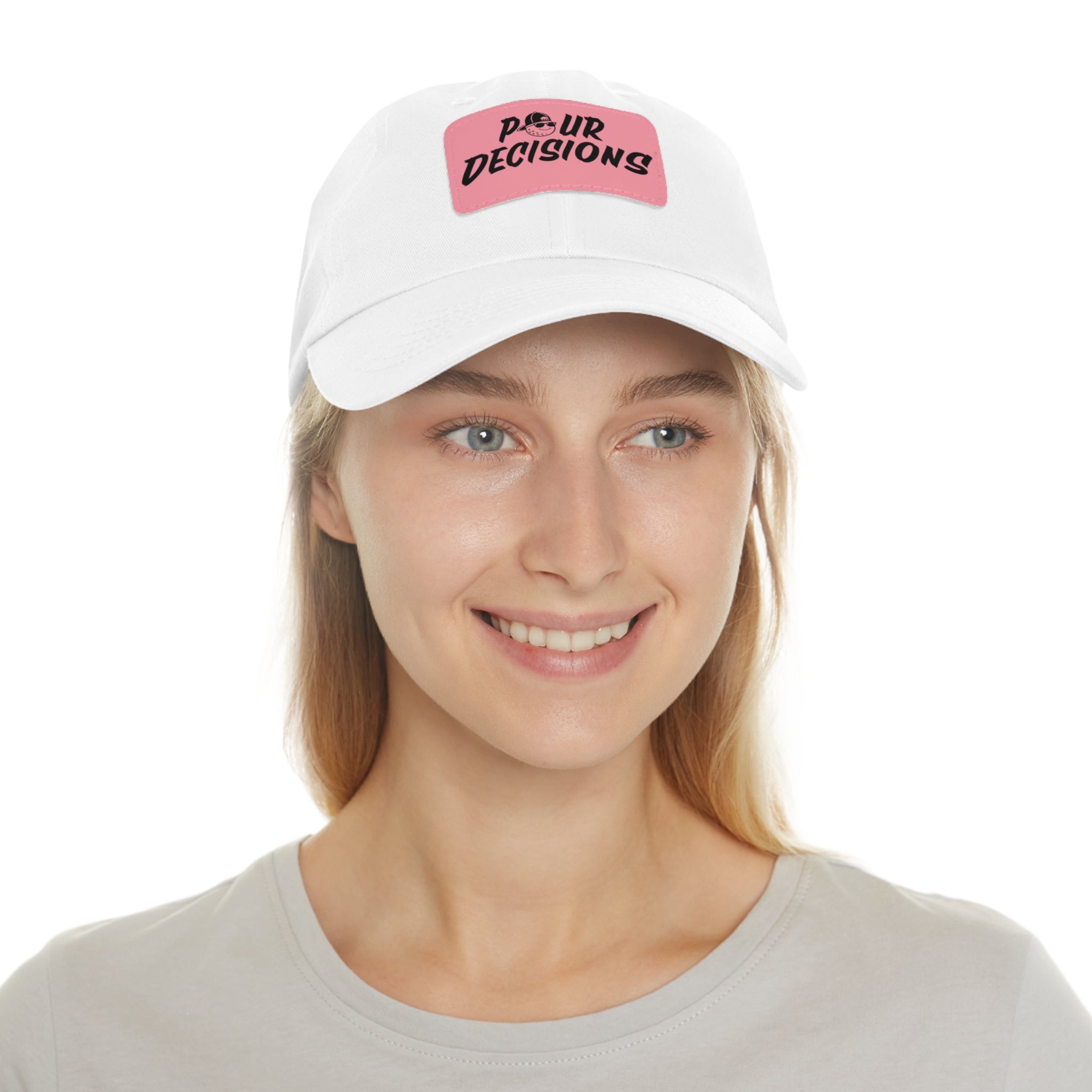 Pour Decisions Leather Patch Cap