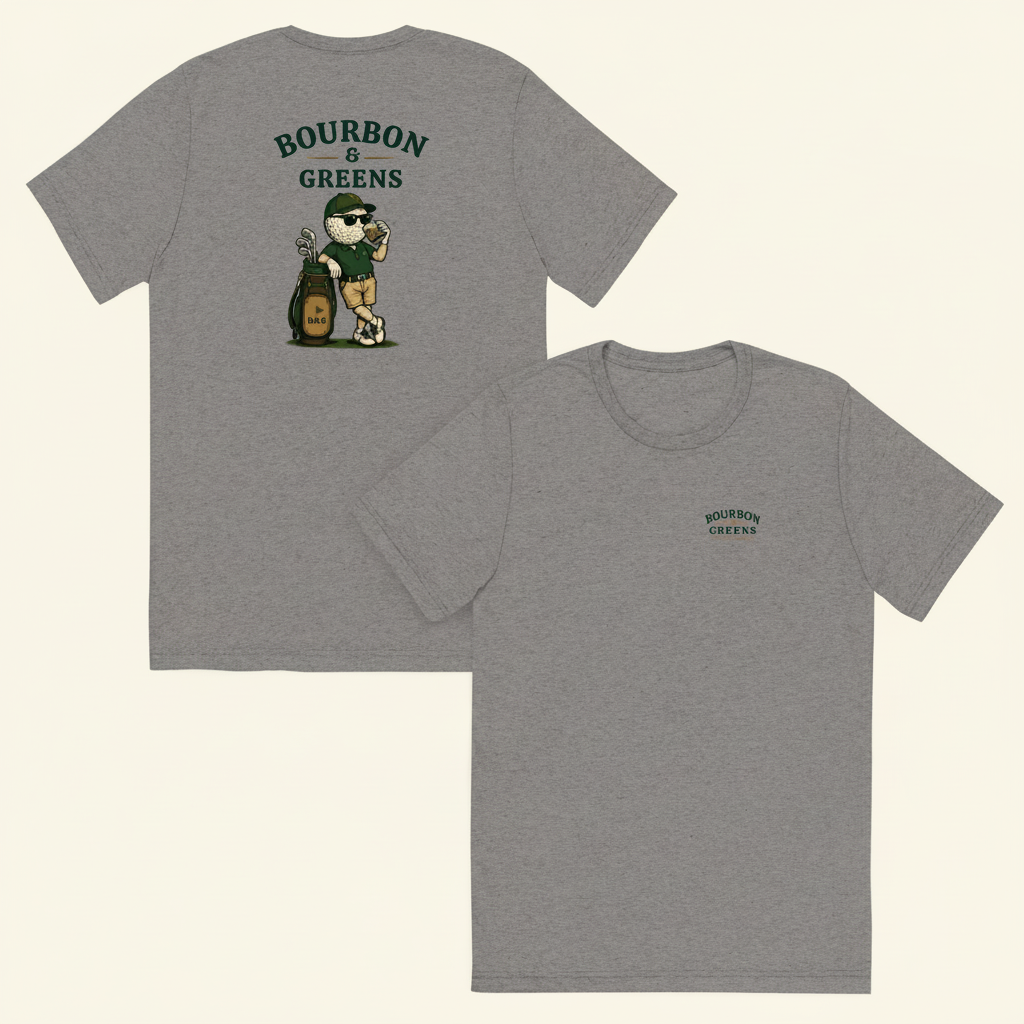 Bourbon Guy tee grey - cream background
