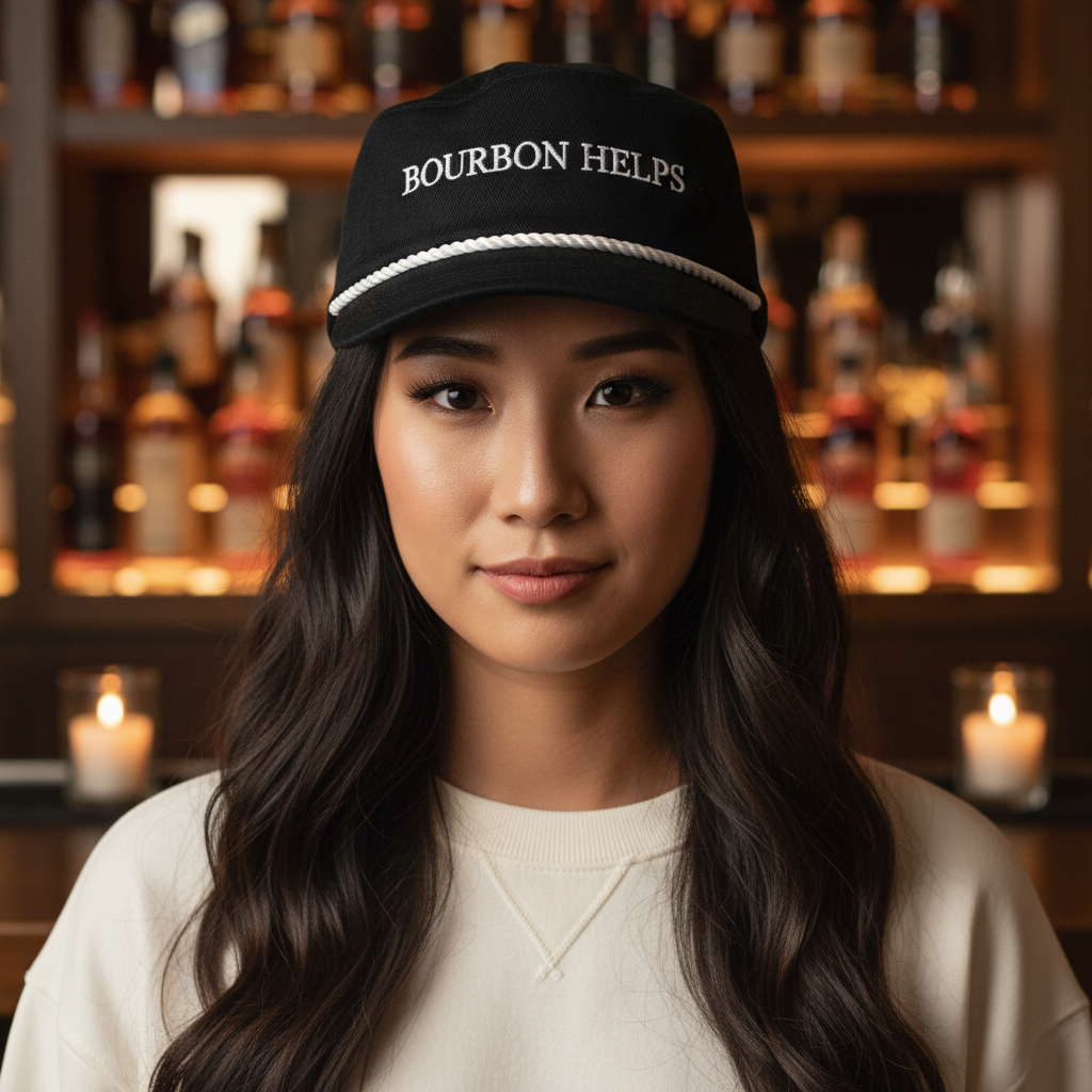 Bourbon Helps Cap lifestyle shot at bourbon bar