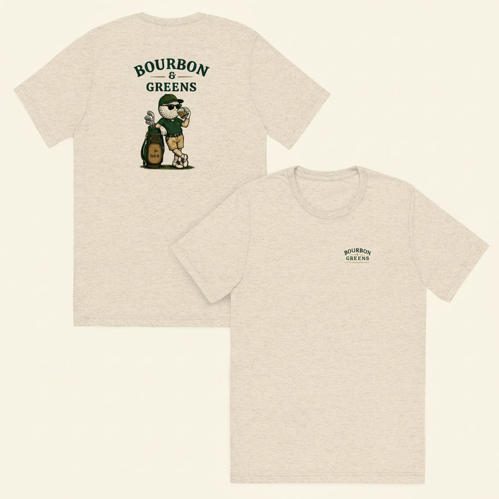 Bourbon Guy tee oatmeal - cream background
