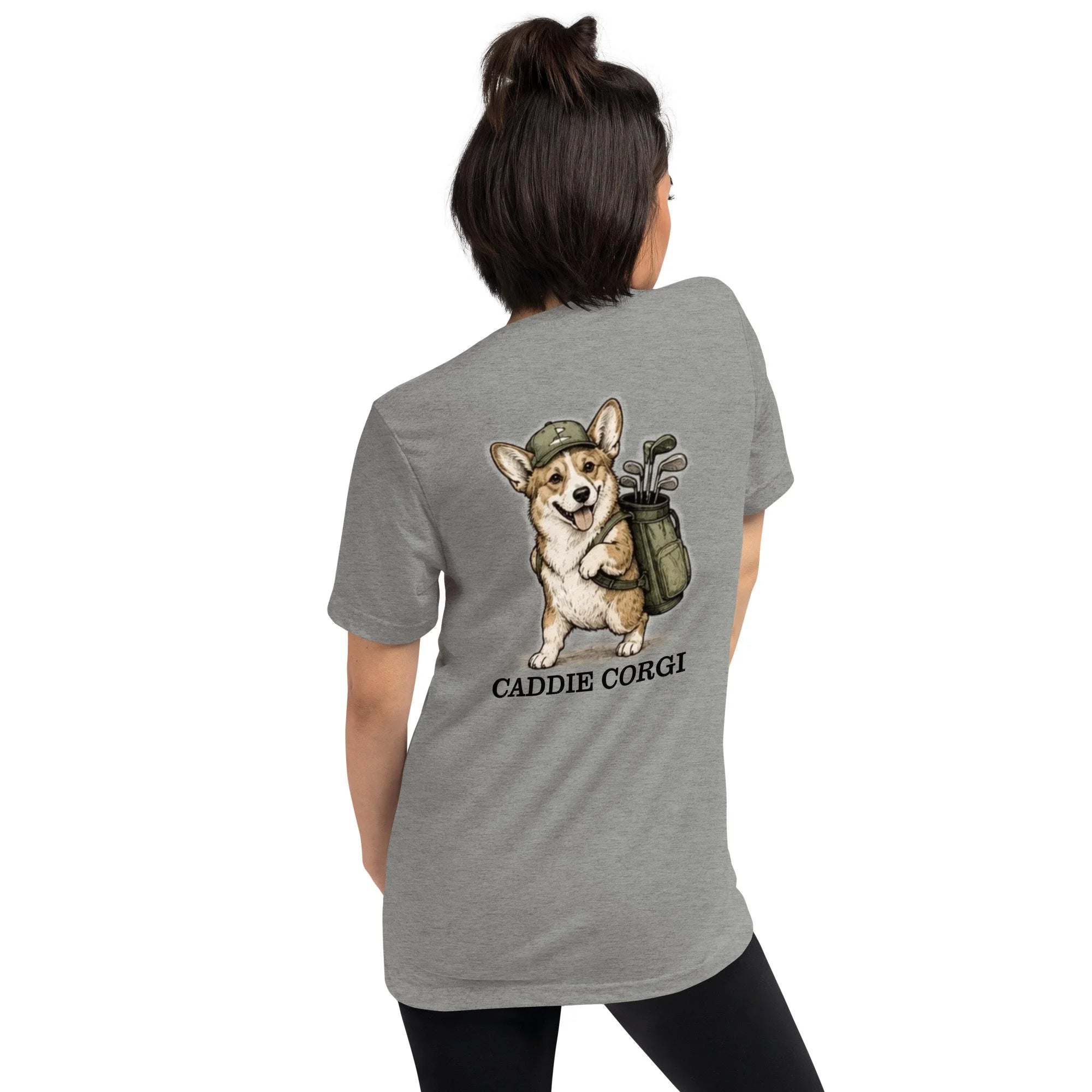 The Caddie Corgi (Tri-blend Tee)