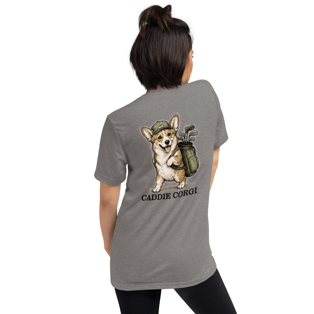 The Caddie Corgi (Tri-blend Tee)
