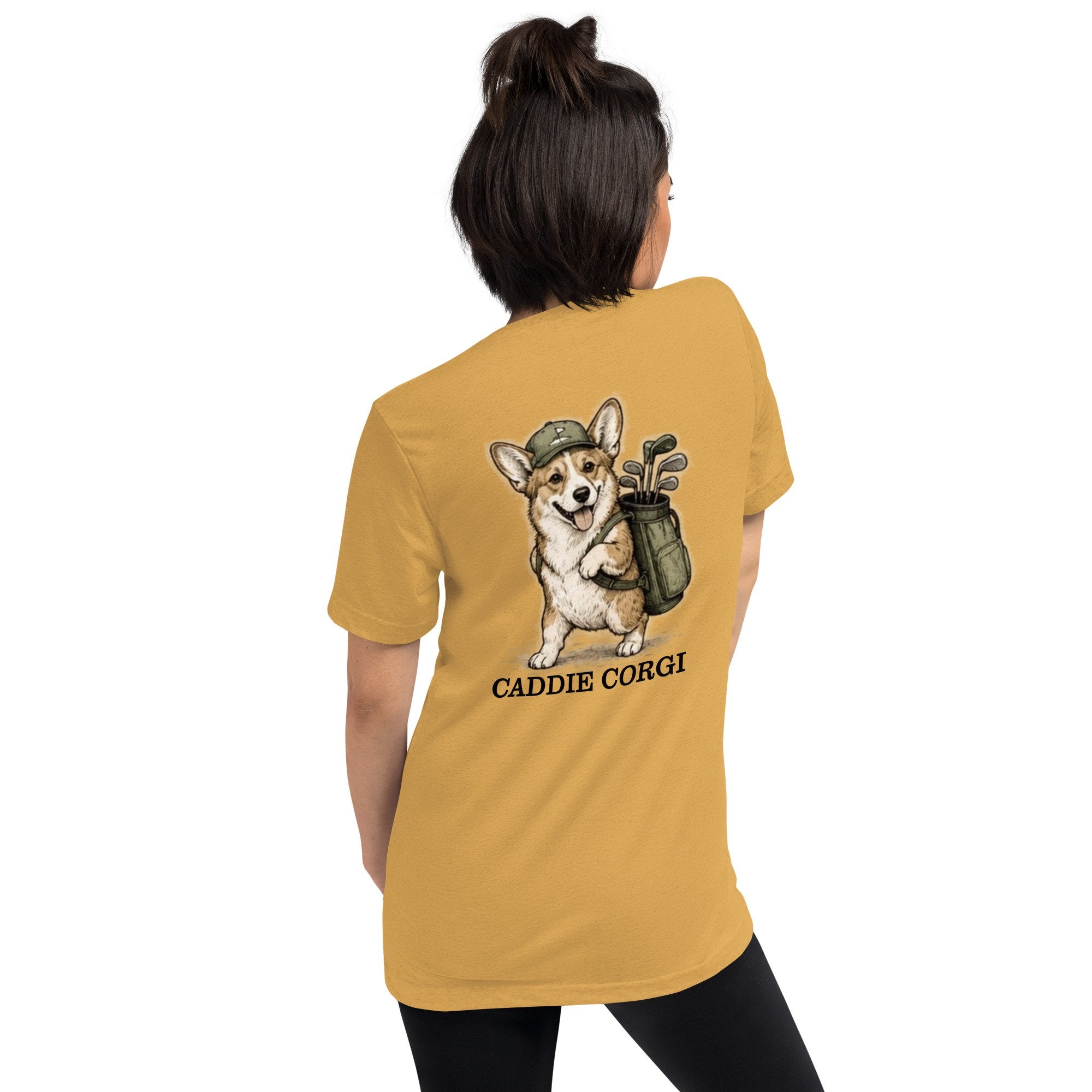 The Caddie Corgi (Tri-blend Tee)